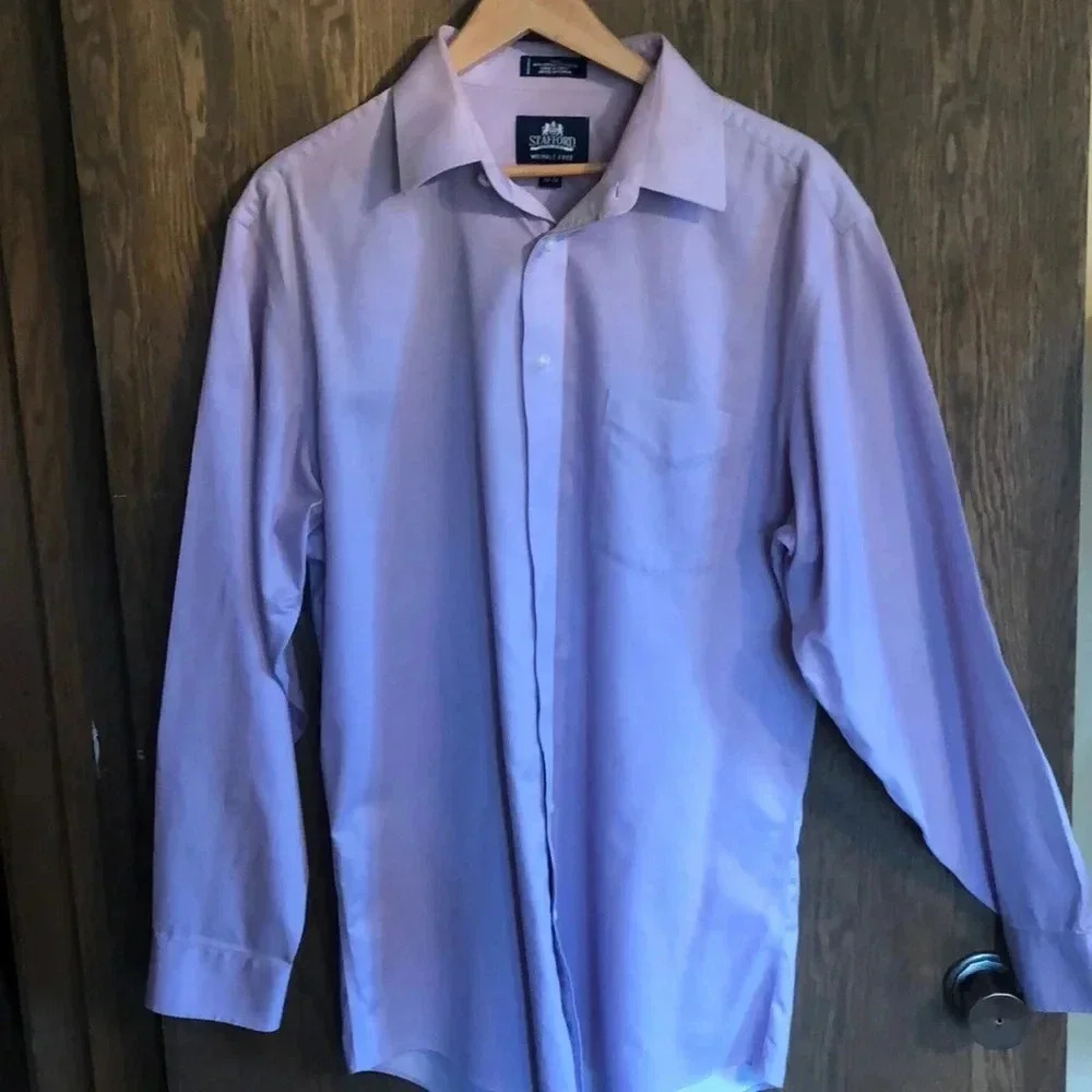 Stafford Light Purple Button Down